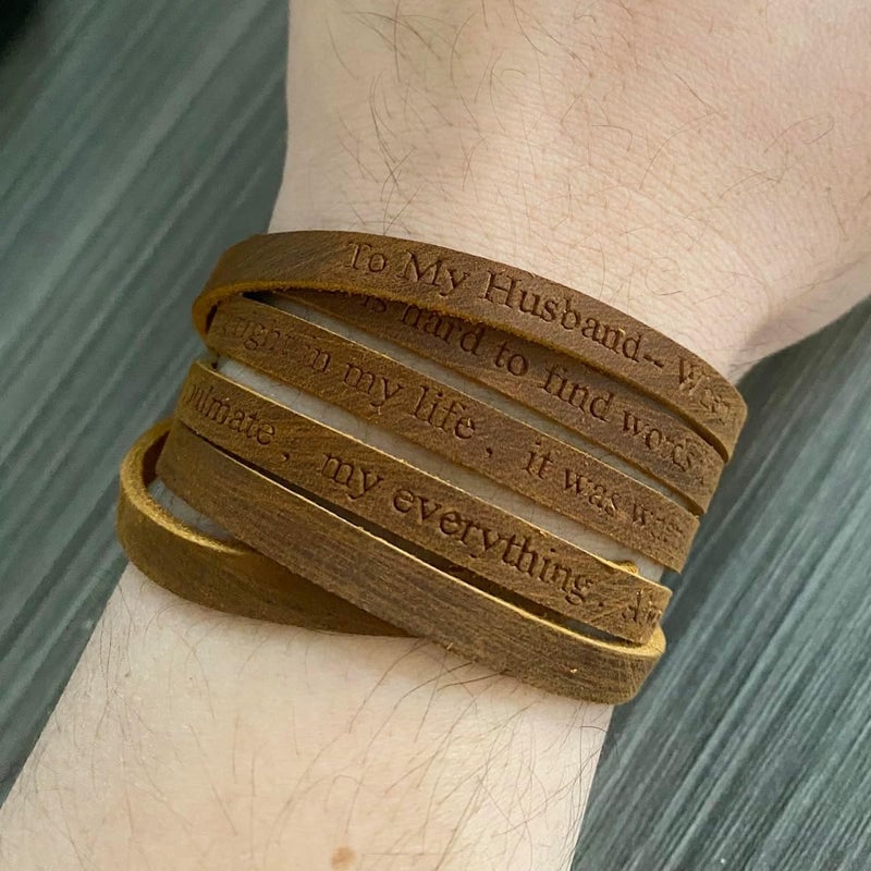 Rantanto Genuine Leather Wrap Bracelets Trendy Western Stackable Cuff Adjustable Boho Layered Bracelet Jewelry For Men Women - Image 3